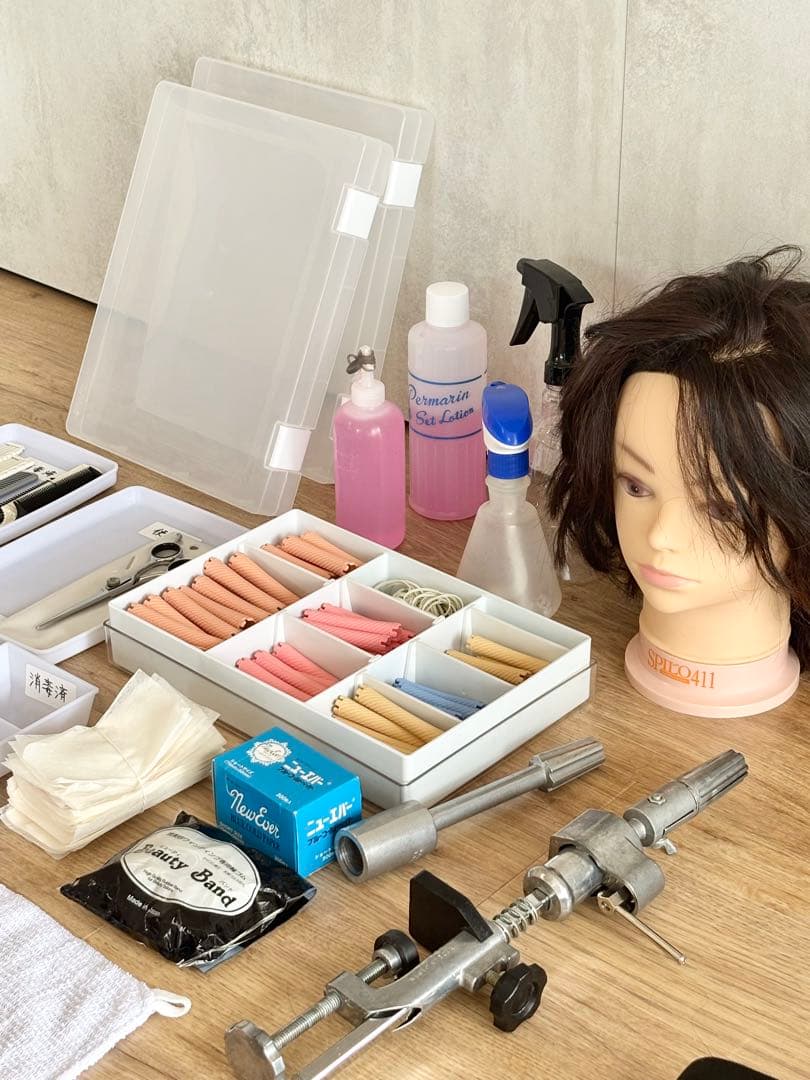 美容師国家試験【カットシザー有】 カット・オールウェーブ・ワインディング用セット