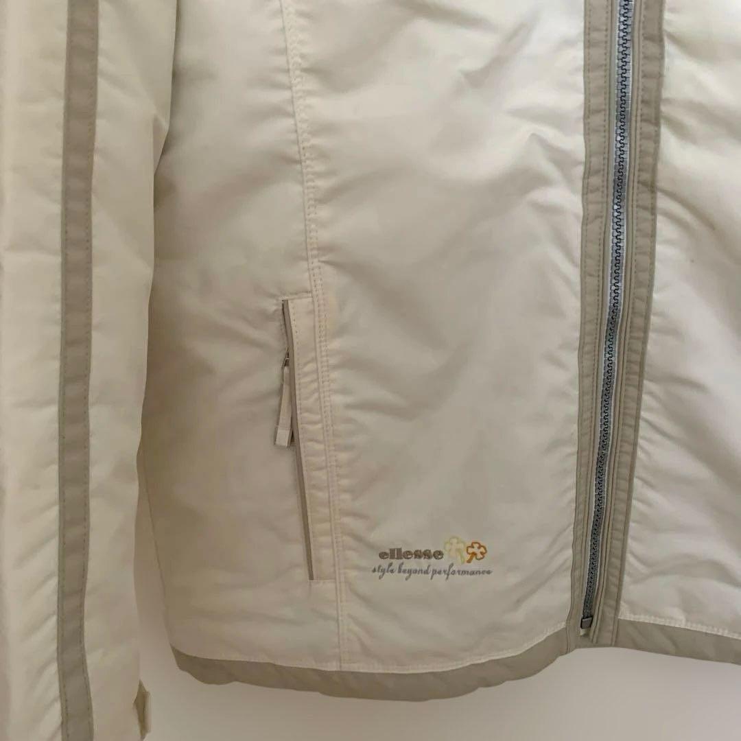 ellesse ベージュ スキーウェア 上下グローブセット