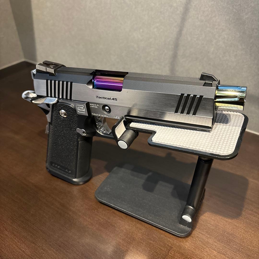 東京マルイ　ハイキャパカスタム　デュアルステンレス　ライラクスアウター