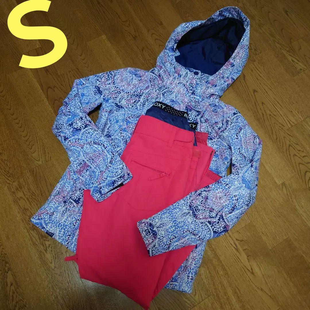 【新品タグ付き】ロキシー　上下セットアップ　総柄　ピンク　Ｓ