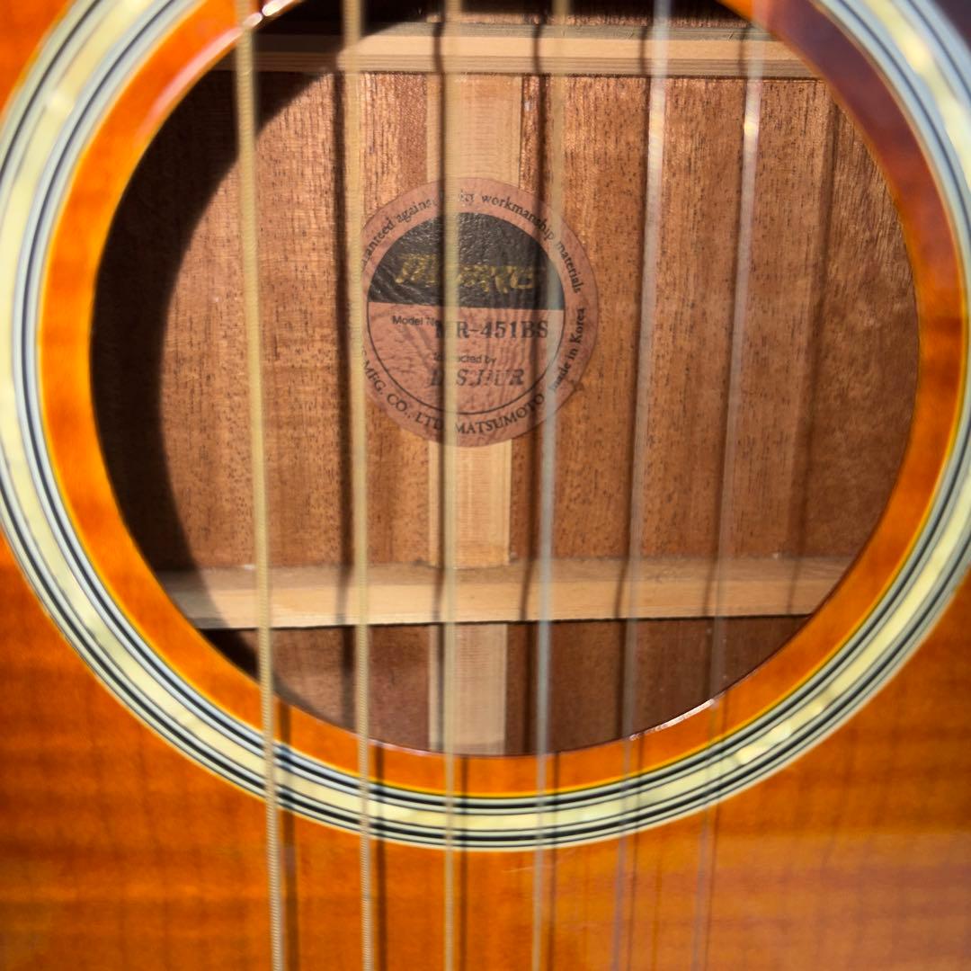 モーリスMR-451BS エレアコギター サンバースト