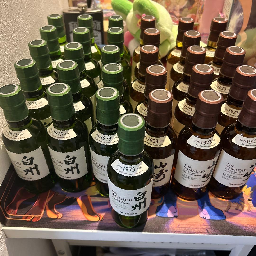 白州・山崎 シングルモルトウイスキー 180ml 31本