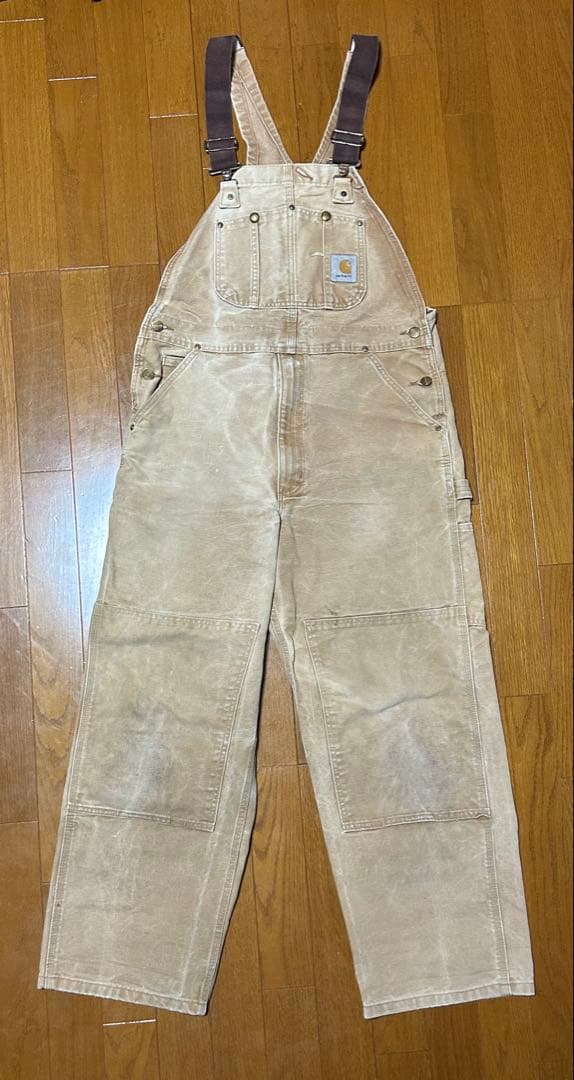 90's Carhartt ダブルニーオーバーオール W36 L30