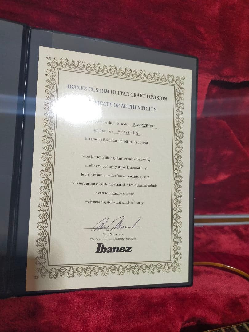 Ibanez エレキギター レッド ケース付き