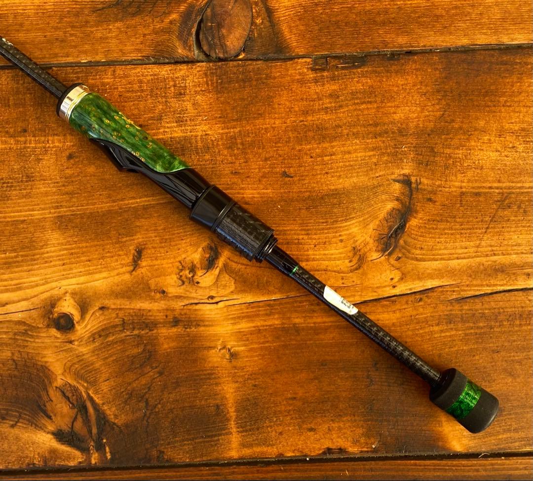 スピニングロッド　S662L バスロッド　バス釣り　トラウト　ウッドグリップ