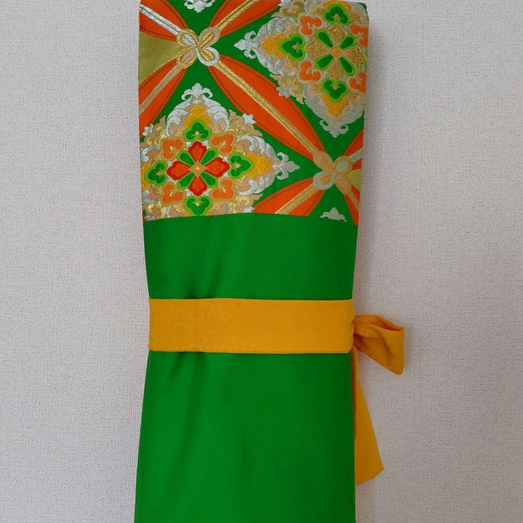 お琴カバー【華】着物帯 ゆたん油単ハンドメイド 和楽器 正絹 袋帯 山田流生田流