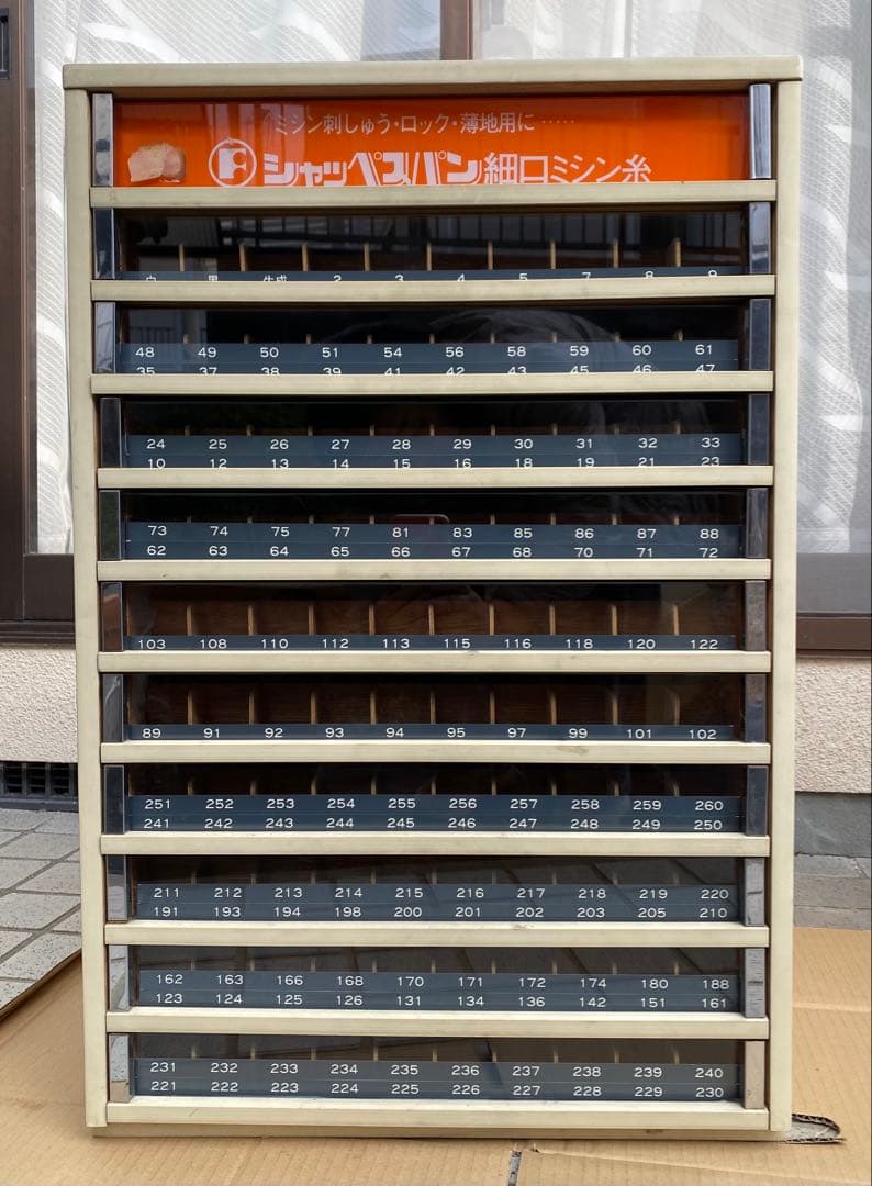 シャッペスパン細口ミシン糸 収納ボックス収納ケース 10段