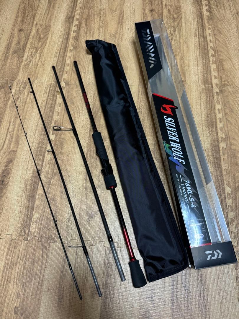 【美品】ダイワ シルバー ウルフ 76ML-S-4 (4ピース)