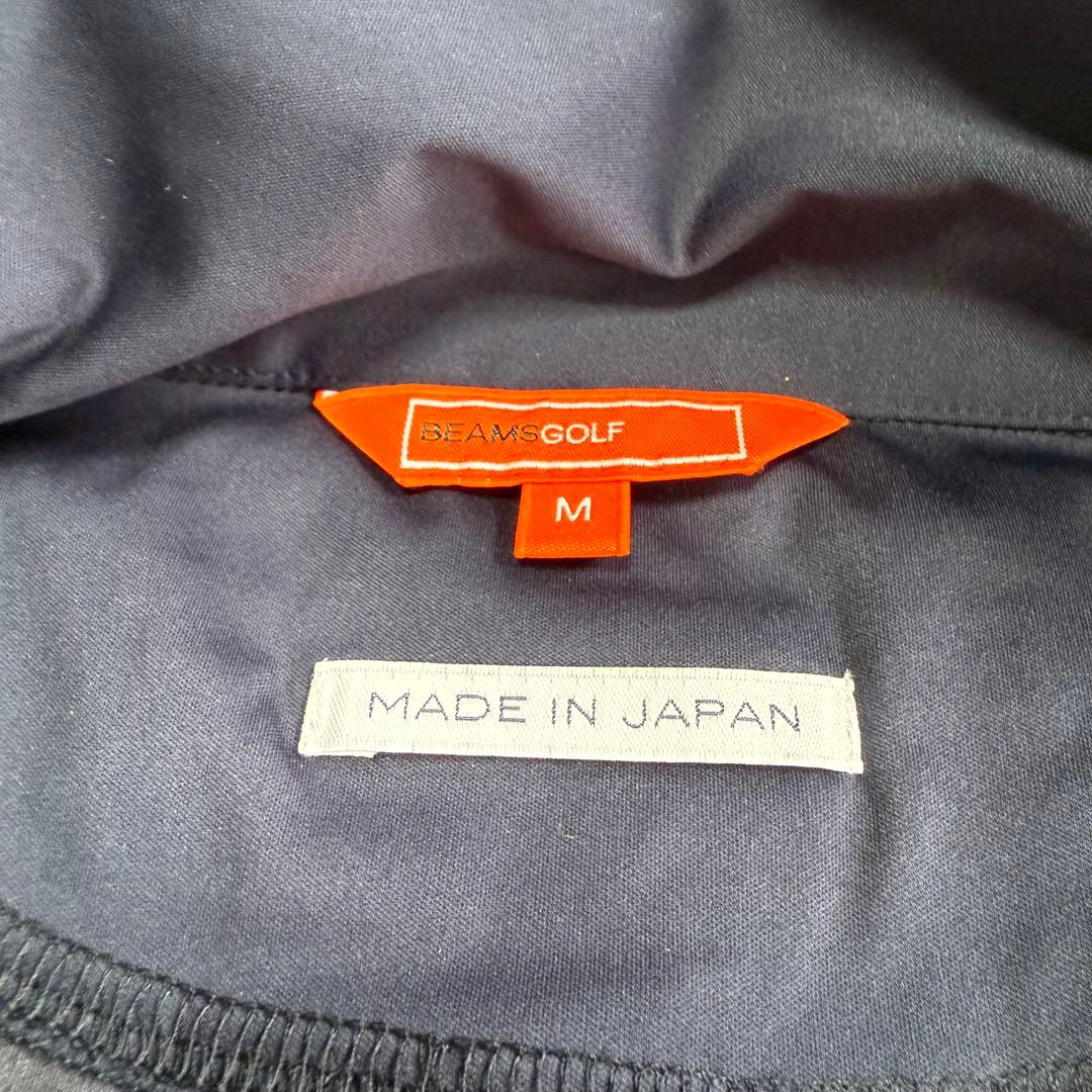 【ビームスゴルフ】美品 ジップジャケット 2way ネイビー Mサイズ メンズ