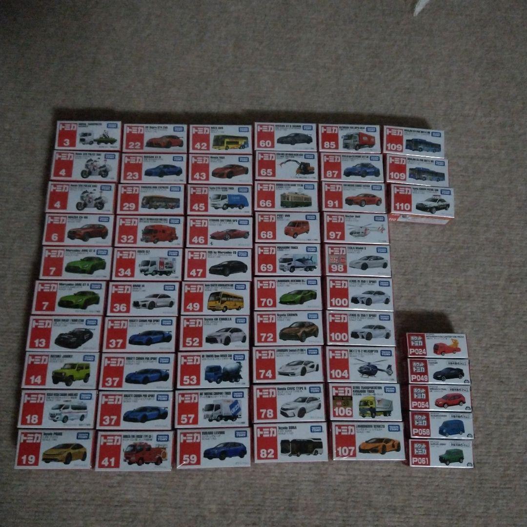 トミカミニカー 53台　ポケットトミカ5台セット