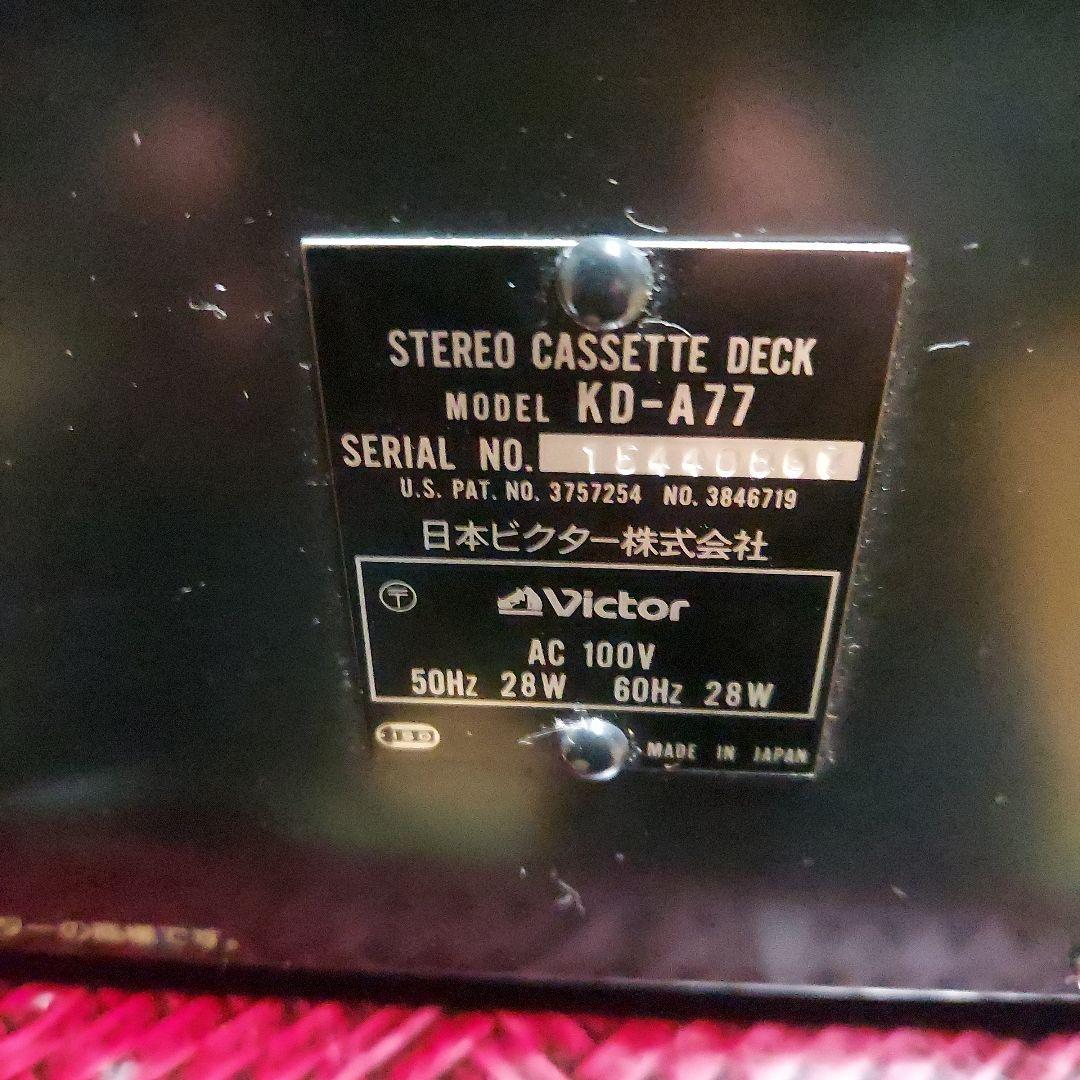 ビクターステレオカセットデッキKD-A77