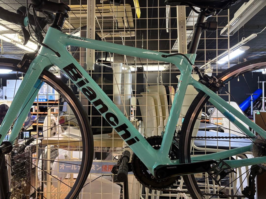 J・店 【中古品】 Bianchi ビアンキロードバイク25インチスタンド付