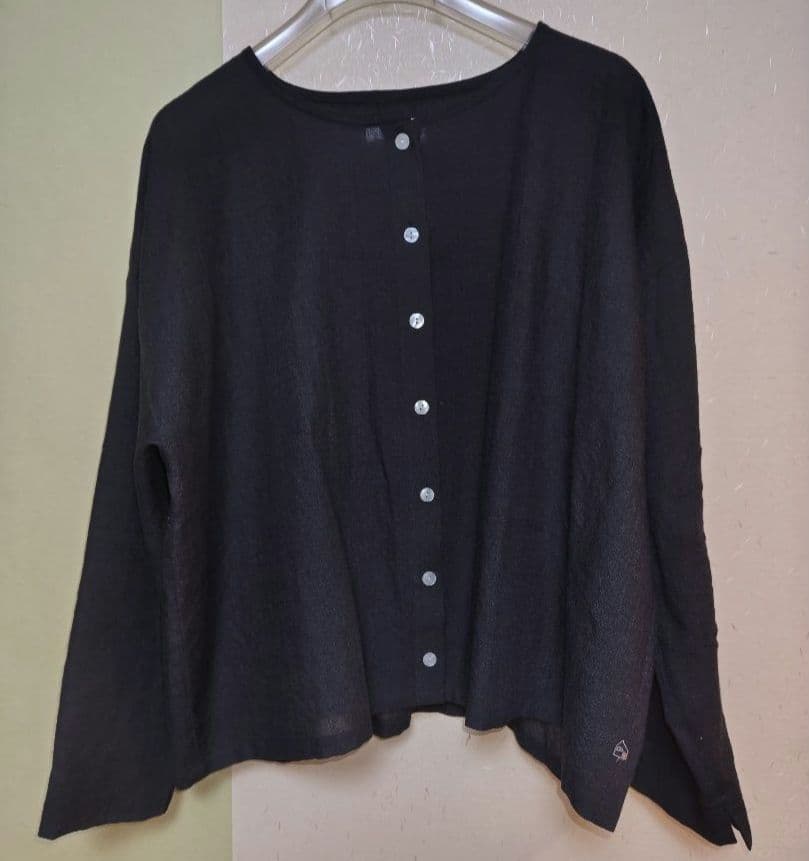 【値下済】Huis. ハウス　遠州織物　ウォッシャブルウール　カーディガン