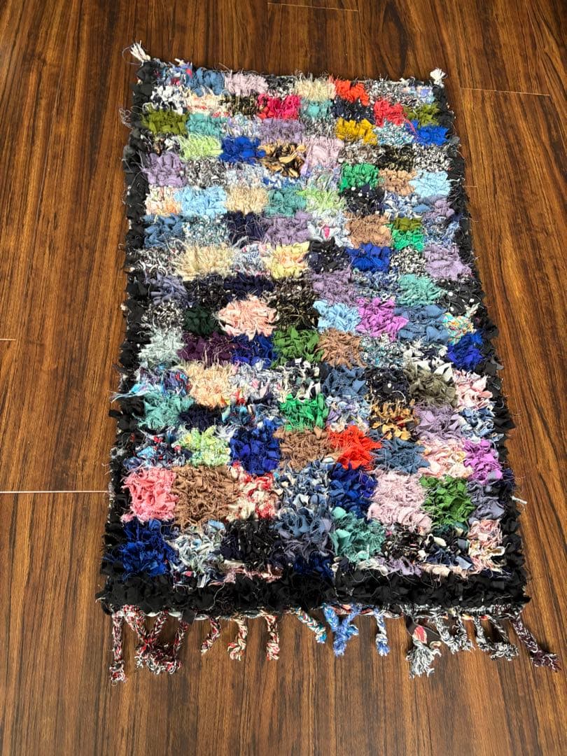 ピ*ピ様 モロッコ　ボシャルウィット ラグ　ハンドメイド カーペット ヴィンテー