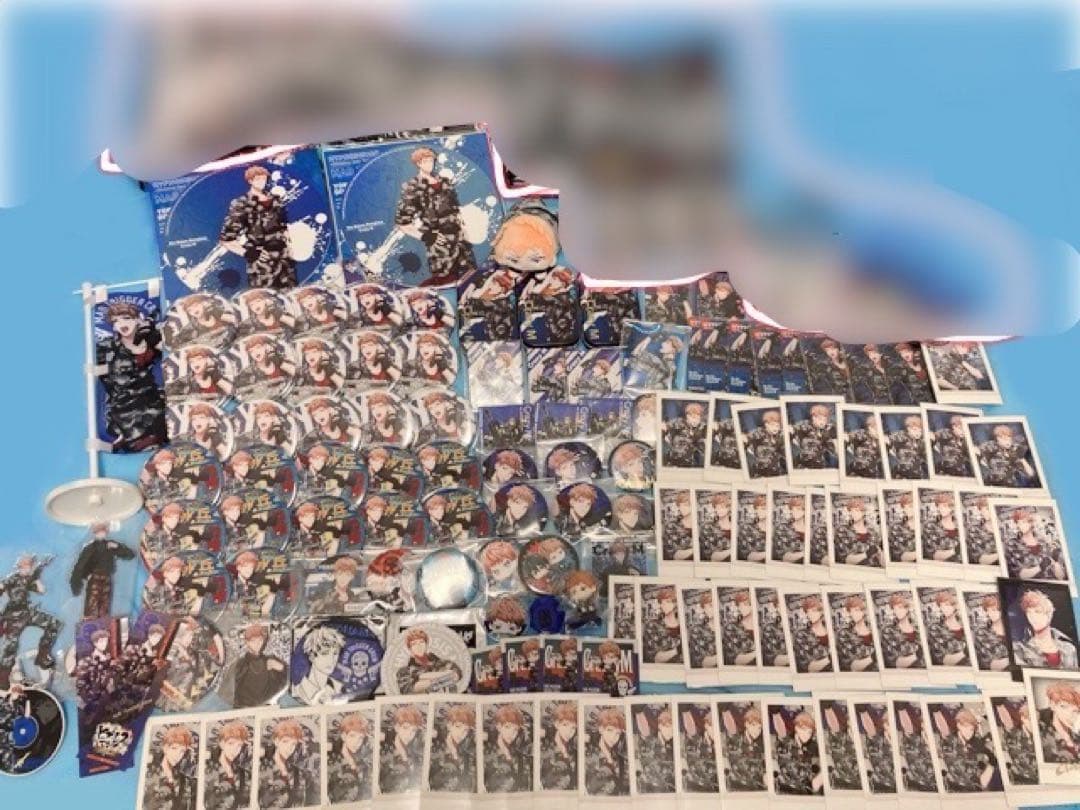 2枚目あり　毒島メイソン理鶯　まとめ売り　大量　グッズ　缶バ　アクスタ　タオル