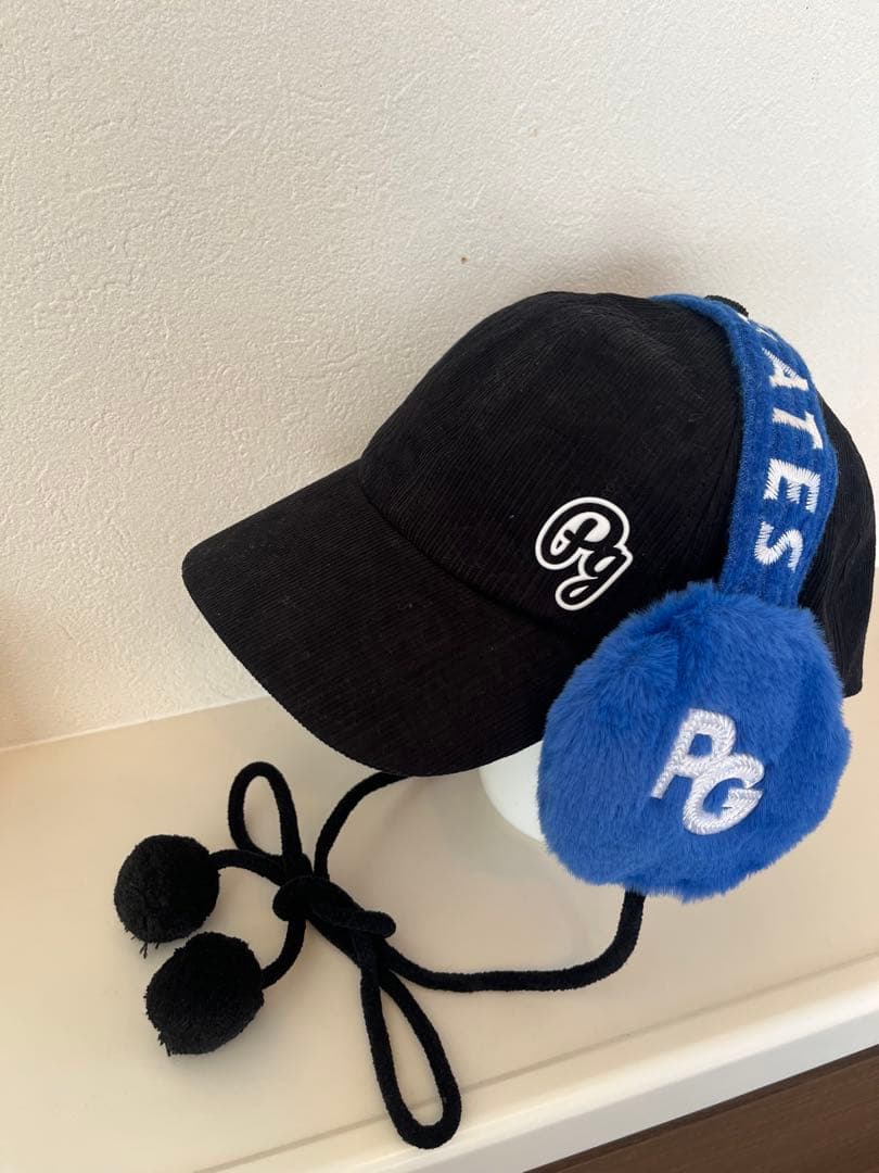 【新品未使用】PEARLY GATESコーデュロイキャップ 耳あて付き