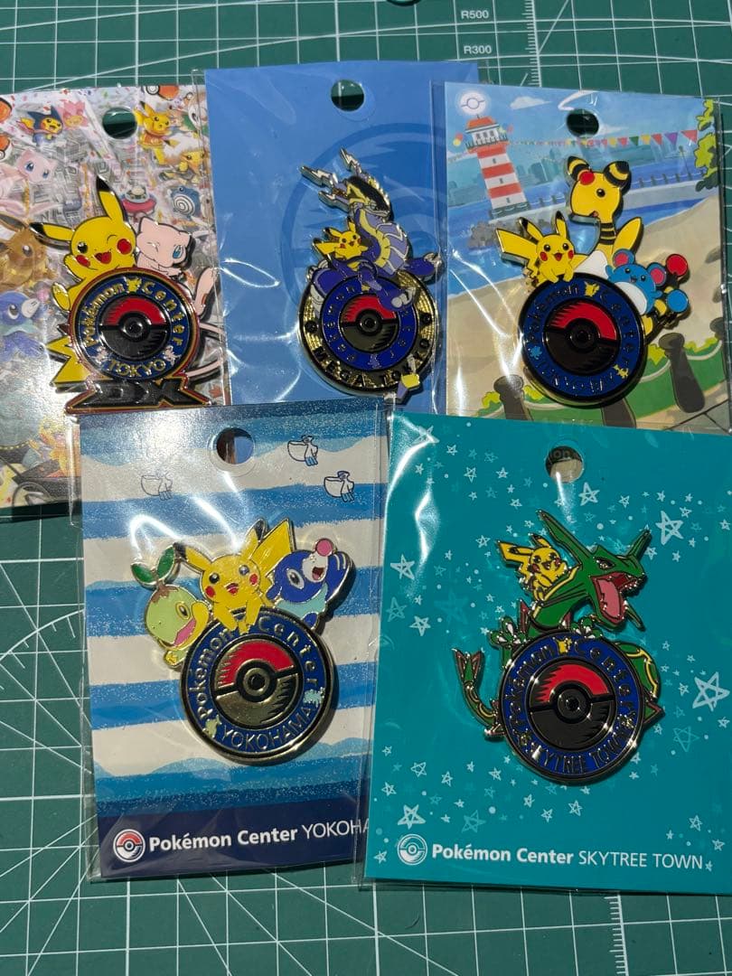 ポケモン ピンバッジ 5個セット　関東　ロゴピース
