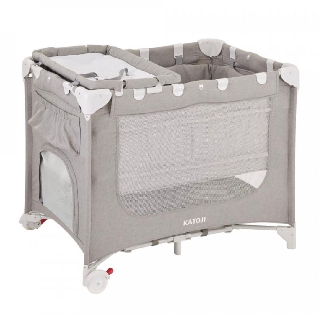 【未使用に近い】KATOJI ポータブルベビーベッド 60×90cm