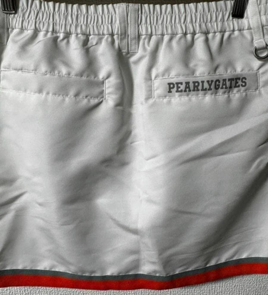 パーリーゲイツライトグログランスカート サイズ2 新品 ホワイト 新品 本物