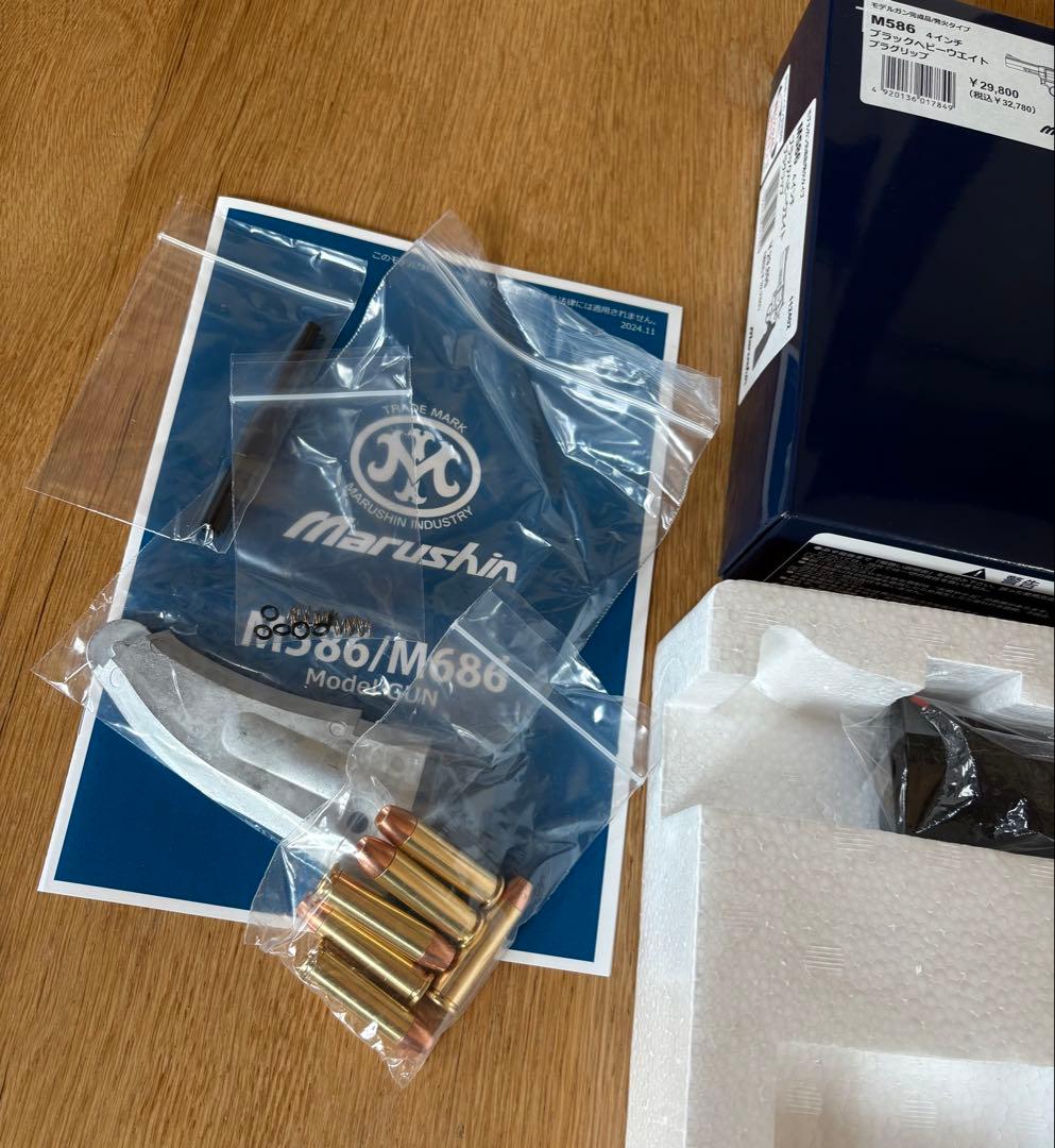 マルシン　モデルガン S&W M586 4インチ HW モデル　タカモデル