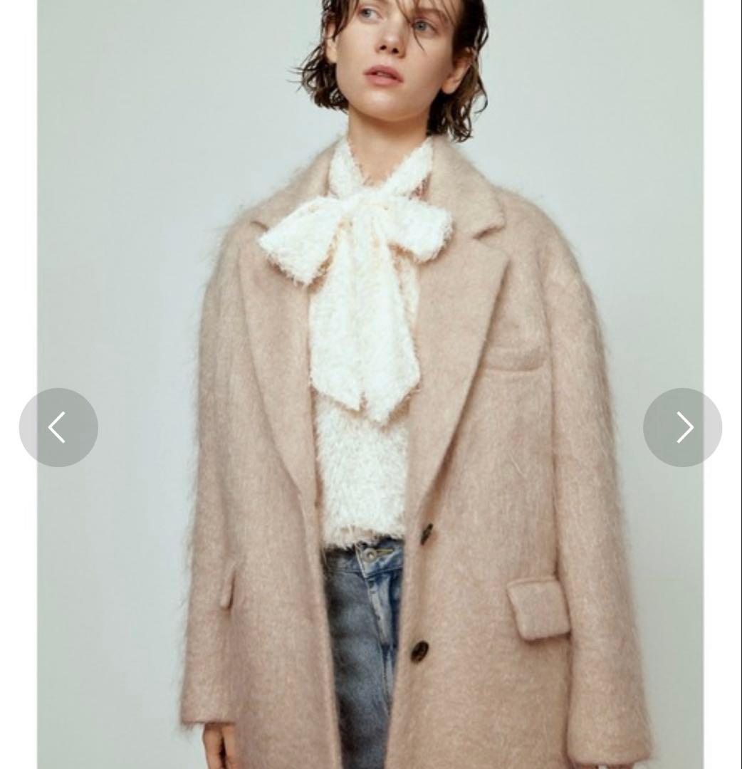 最終値下げFRAY I.D ジャガードボウタイタックスリーブブラウス アイボリー