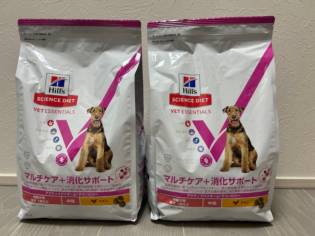 ヒルズ マルチケア+消化サポート 中粒3kg × 2袋 サイエンスダイエット