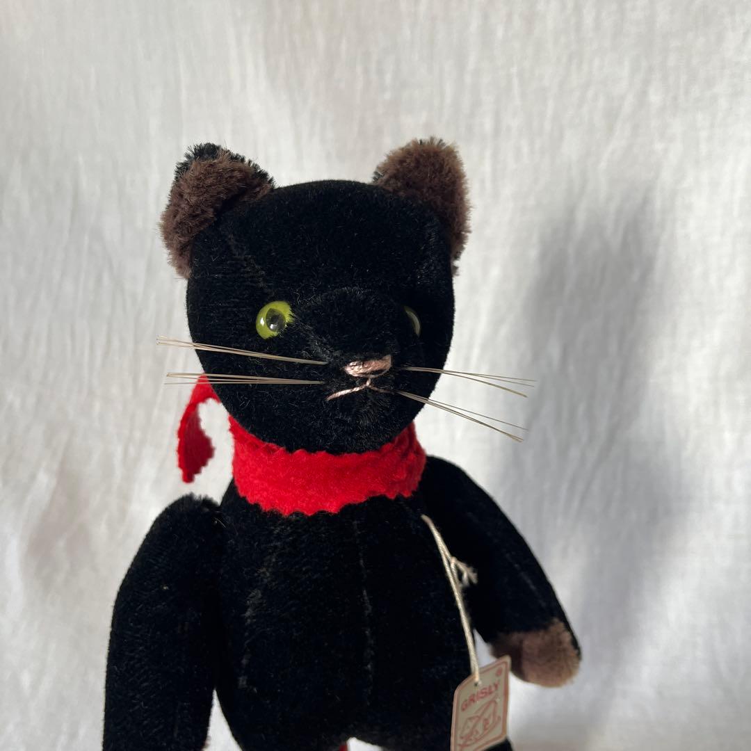 アンティーク　ドイツ　グリズリー社　黒ねこ
