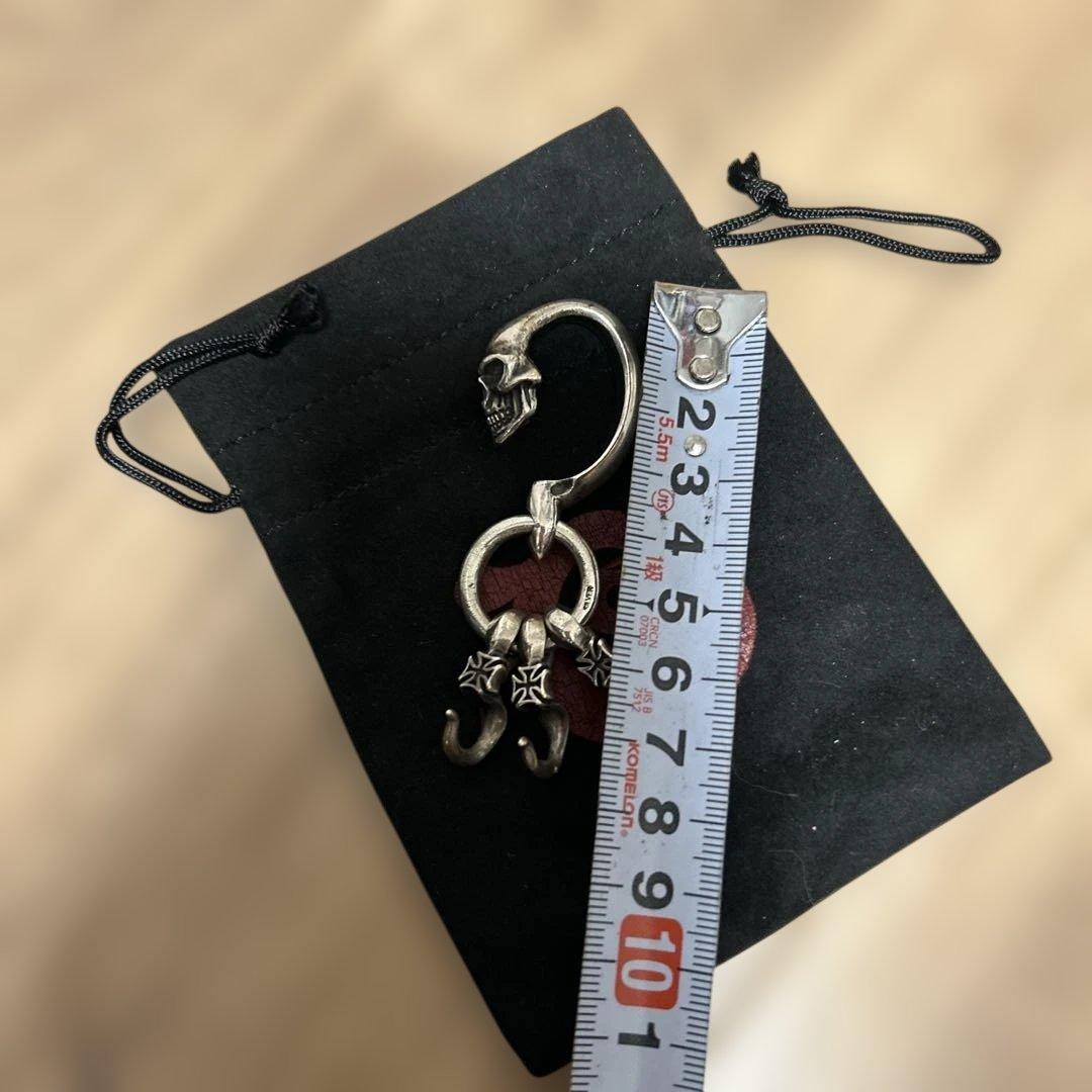 L.S.Dラウドスタイルデザイン×デブブリードスカルキーリングカラビナフック