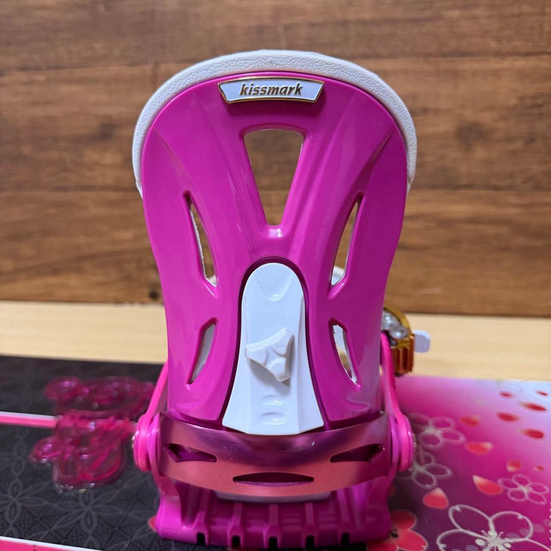 美品　kiss mark レディース　スノーボード3点　143cm かわいい