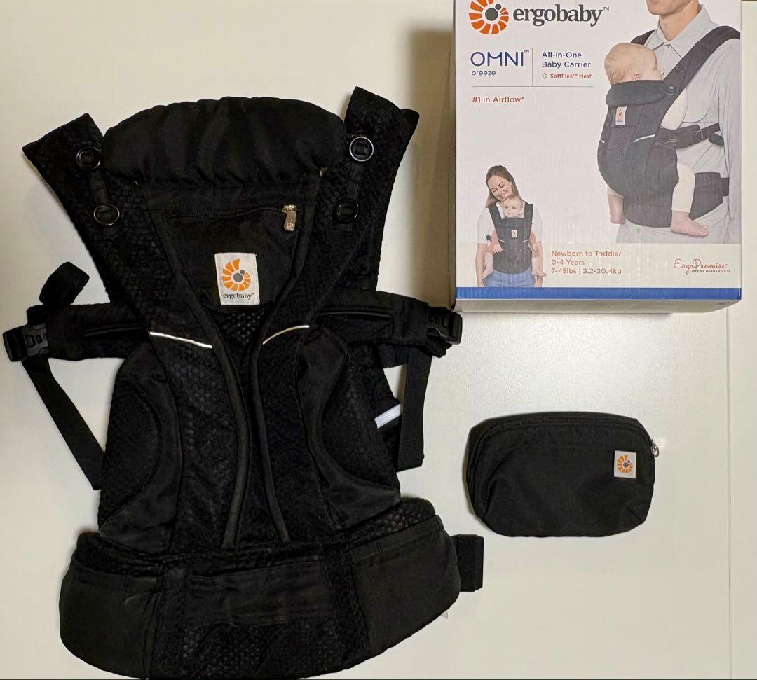 【美品】ergobaby OMNI Breeze ベビーキャリア ブラック