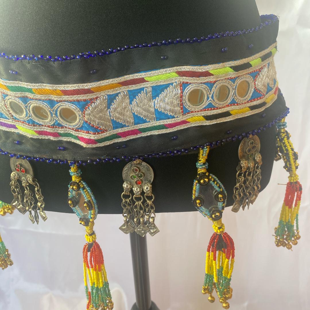 【一点もの】FCBDスタイル アフガンベルト 　ミラーワーク　クチ族