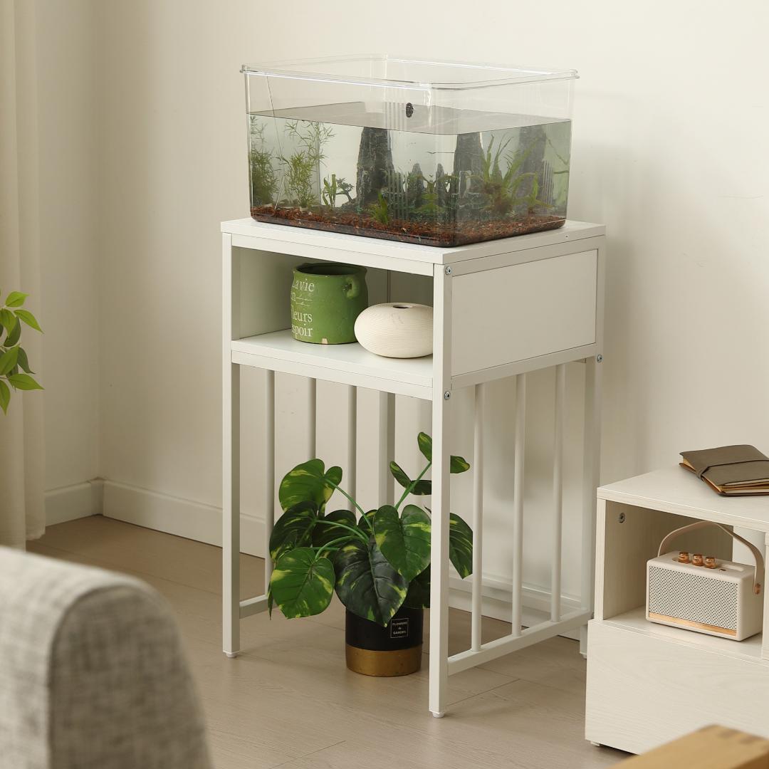 超人気！水槽台 水槽スタンド 45ｘ40cm 耐荷重100kg WHITE