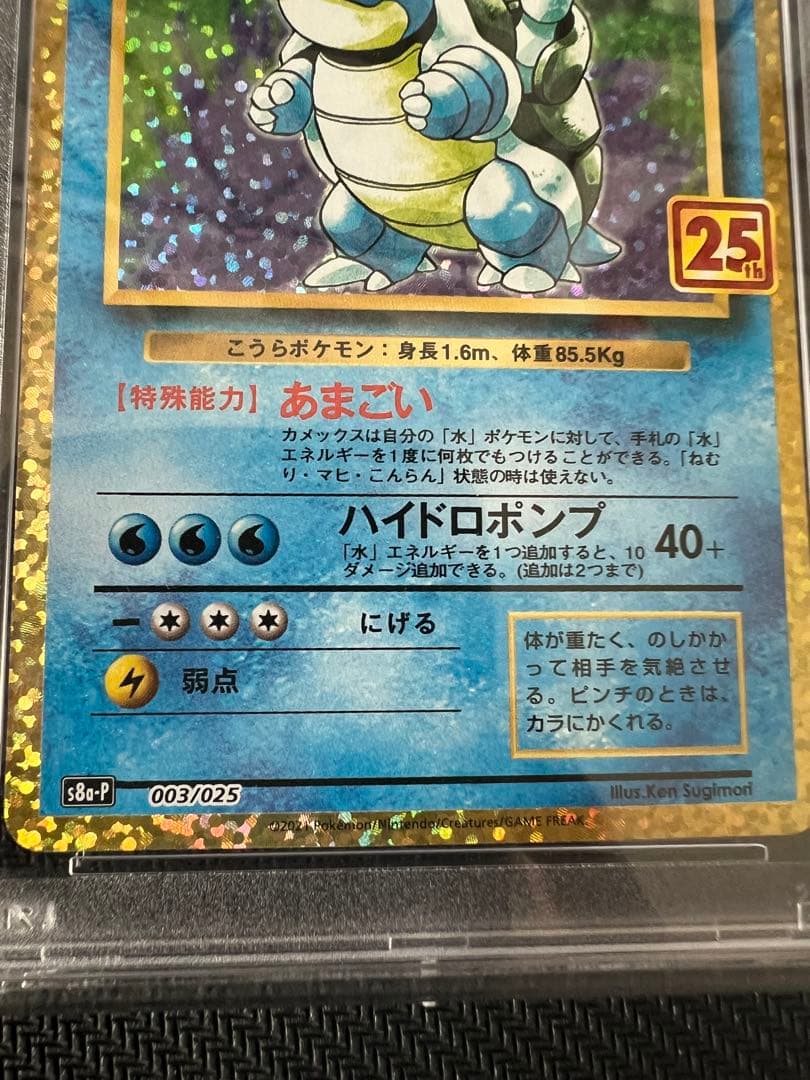 ゆっちおたんじょうびピカチュウ25thカメックス25th