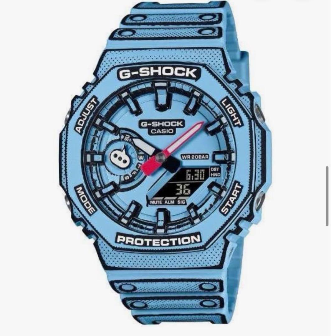 G-SHOCK GA-2100MNG-2AJR 青 ※本製品の箱ではありません。