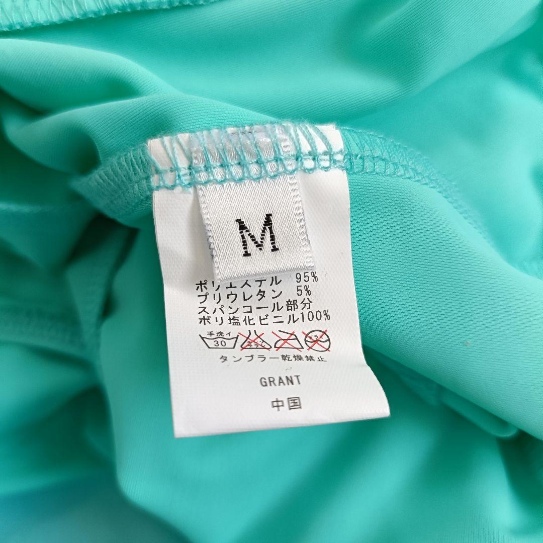 中国製 社交ダンス衣装 エメラルドグリーン レース ビジュー M インナー付