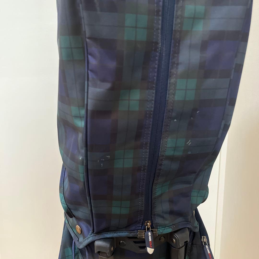 BEAMS GOLF ブラックウォッチ キャディバッグ　美品