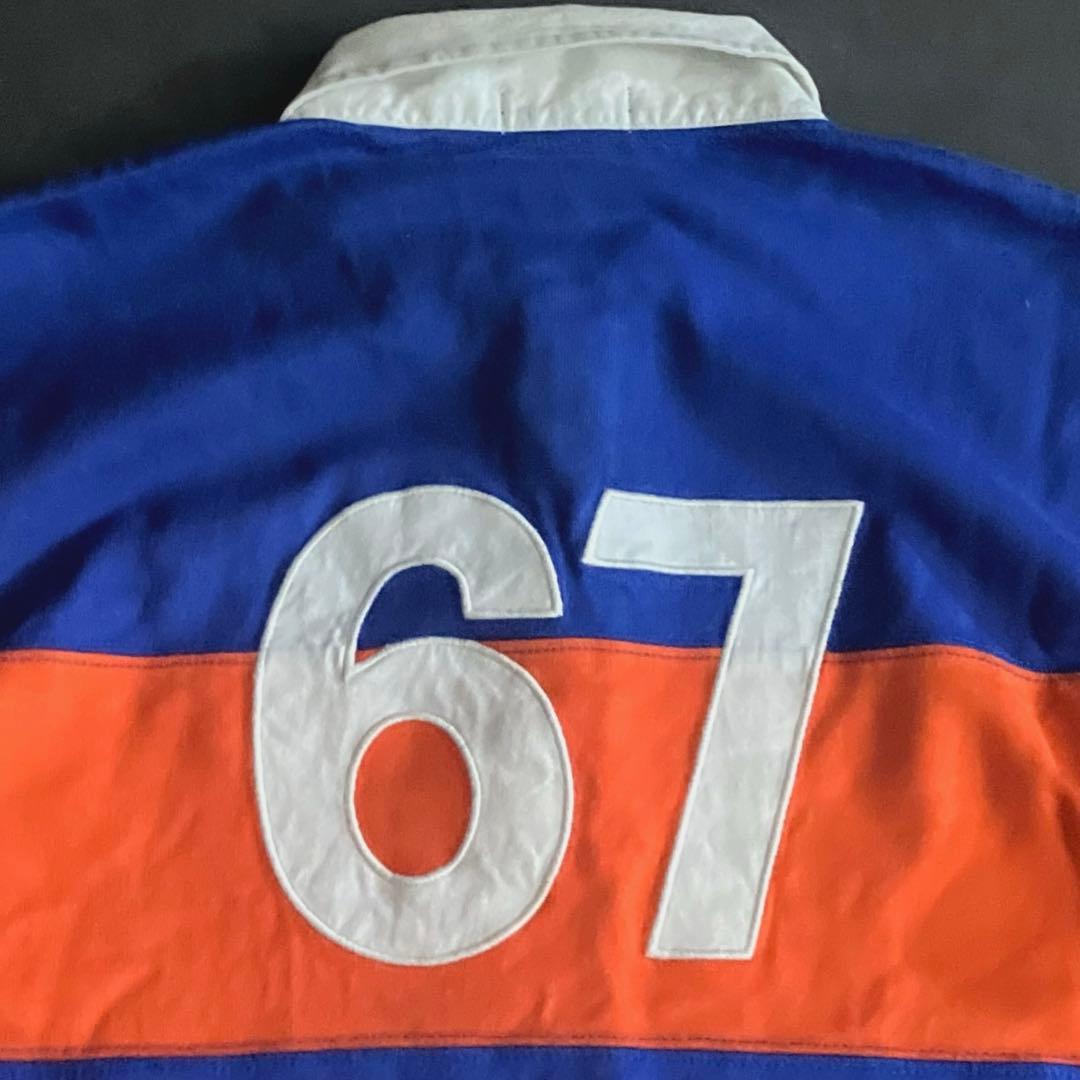 レアカラー◎90s00s ラルフローレン　ラガーシャツ　vintage カニエ