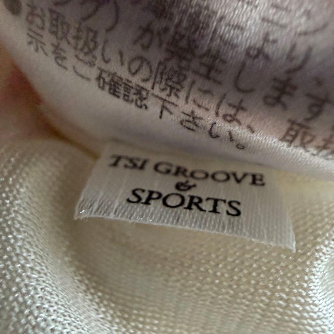 カシミヤ素材　蓄熱　防寒裏地　マスターバニー　ニット　オフホワイト　S〜M相当