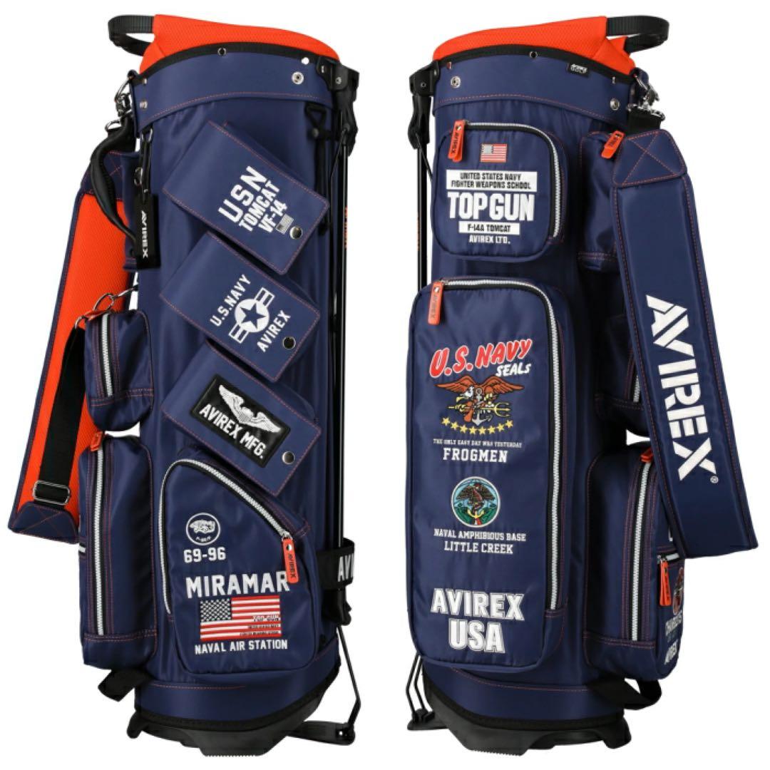 【新品】アビレックス ゴルフ AVG5S-AC27 キャディバッグ ネイビー