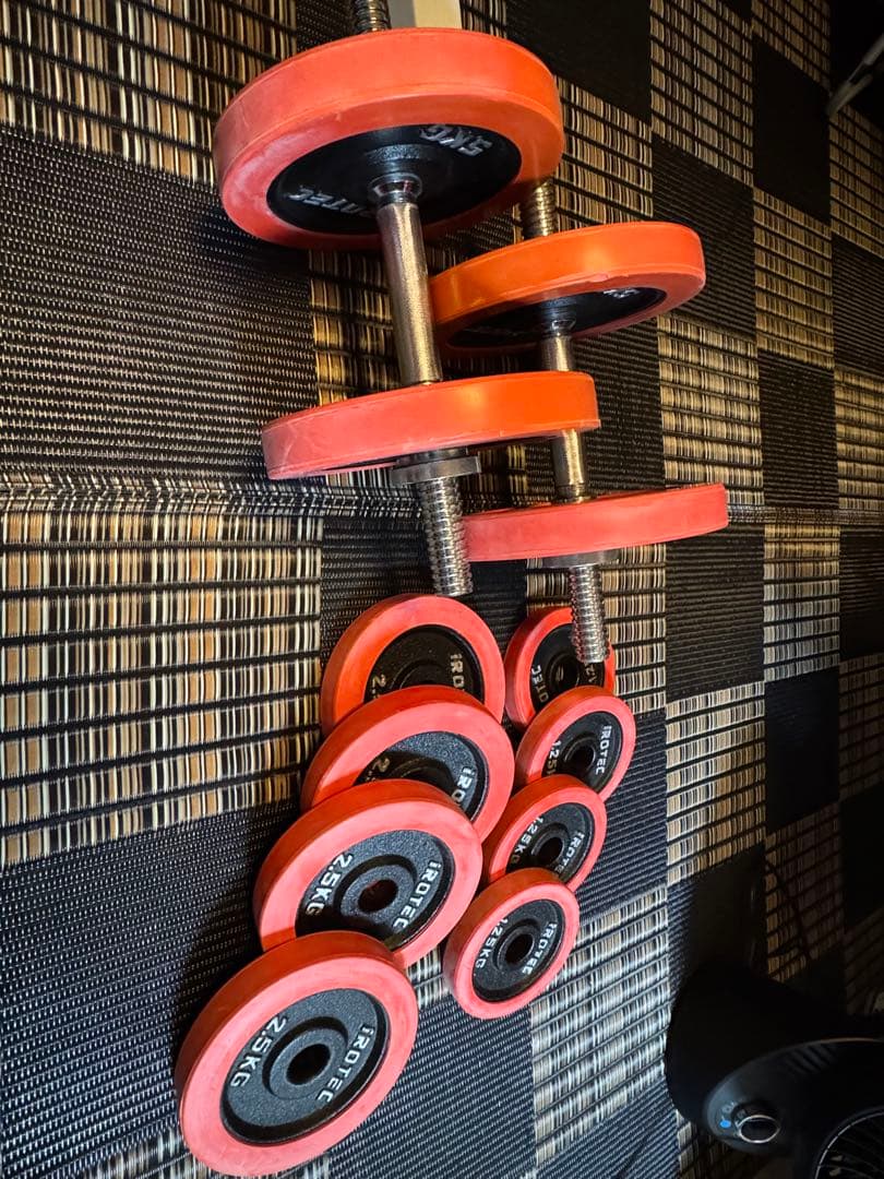 【大阪引き取り希望】IROTEC ベンチ&ダンベル40キロセット