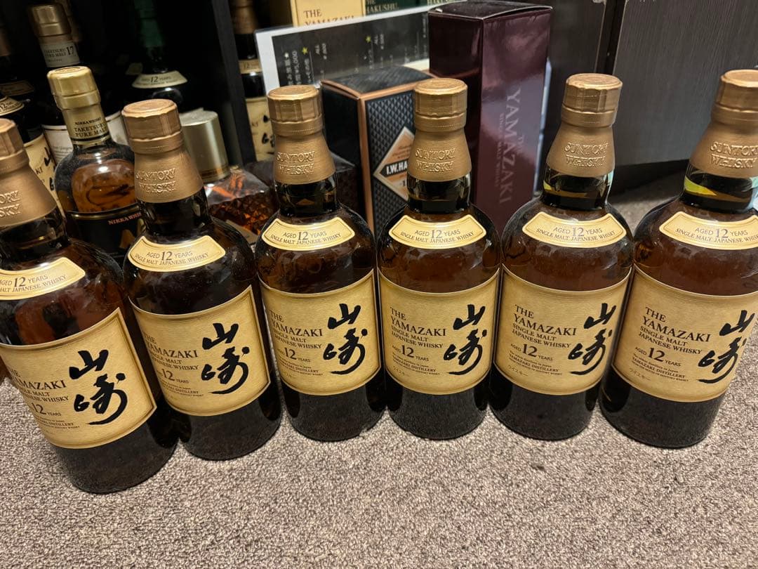 山崎12年シングルモルト ウイスキー 43度700ml6本セット