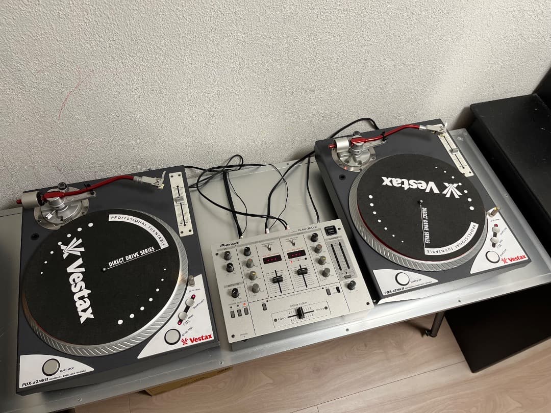 DJ入門フルセットVestaxターンテーブル 2台　パイオニアDJミキサー