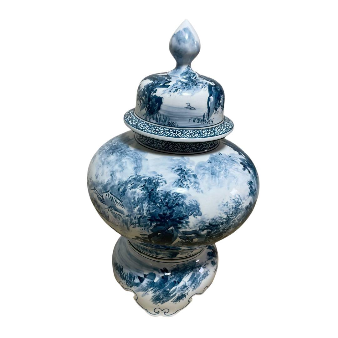 絶品！　有田焼 勝右衛門作 飾壺 沈香壺 骨董　陶器　美術品　芸術品　高級　和風