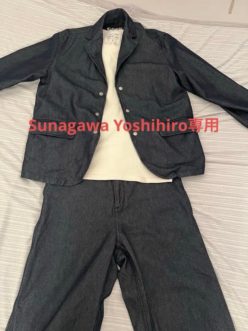 希少美品✨ショット　デニム セットアップ　M.Lインディゴ