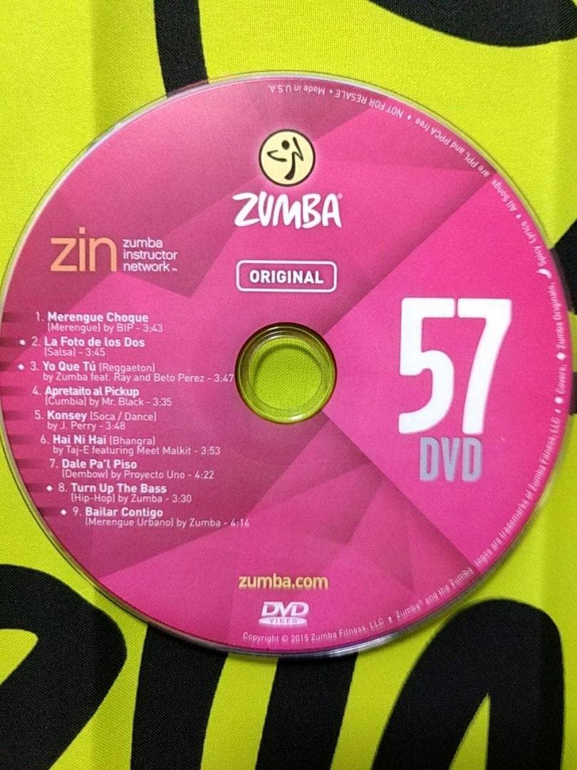 ZUMBA　ズンバ　 CD ＆ DVD 20枚セット　ZIN51 ～ ZIN60