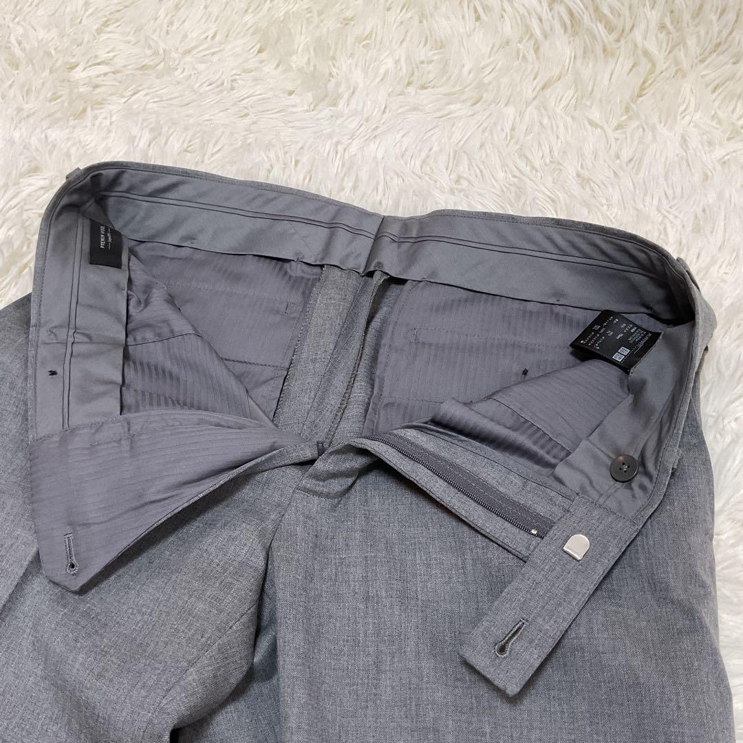 新品未使用♪UNIQLO ストレッチウールスリムジャケット グレー 44サイズ