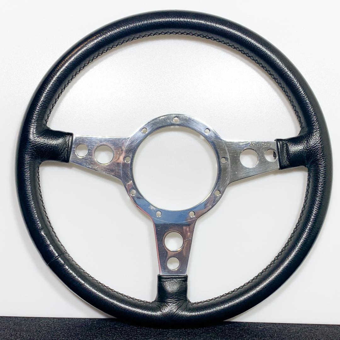 Moto-Lita モトリタ レザーステアリング フラットスポーク 美品 希少