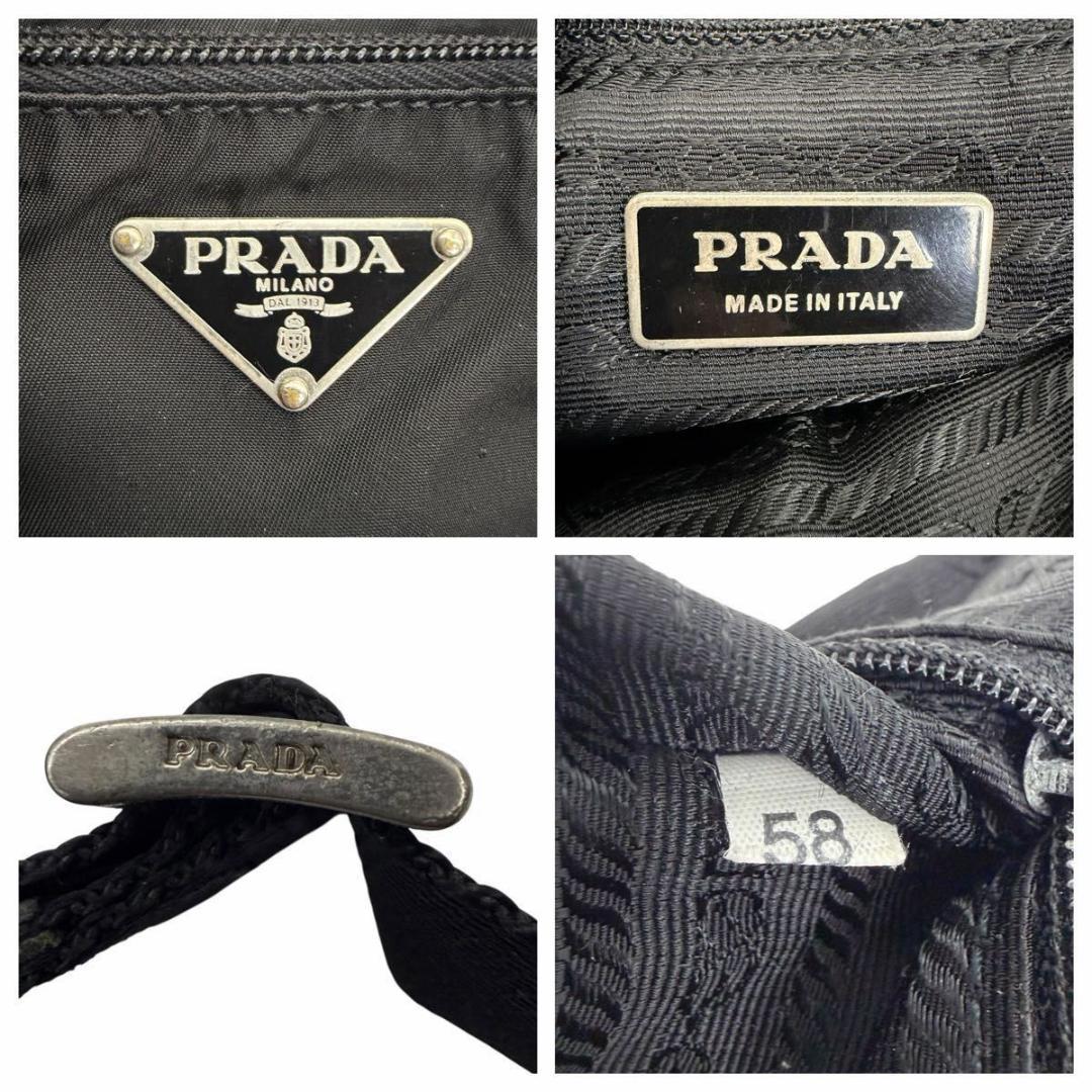 PRADA ナイロン カメラバッグ サコッシュ 三角ロゴ ブラック プラダ