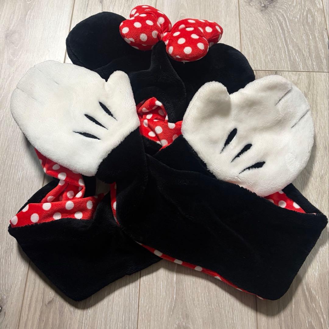 ミニーマウス ファンキャップ マフラー