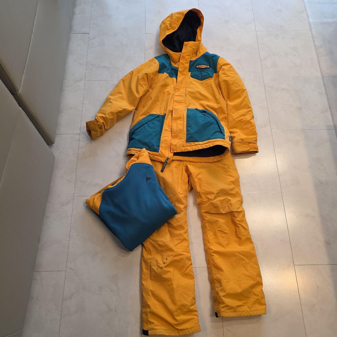 子ども用スキーウェア イエロー/ブルー　3点セット
